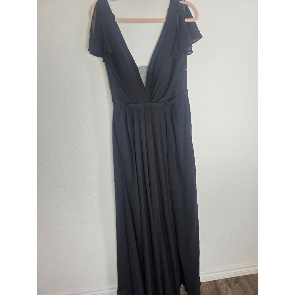 Azazie Charcoal Maxi Dress
